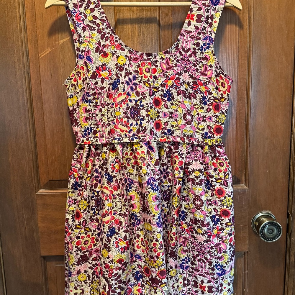 Billabong Floral Casual Sundress Sleeveless Scoop Neck